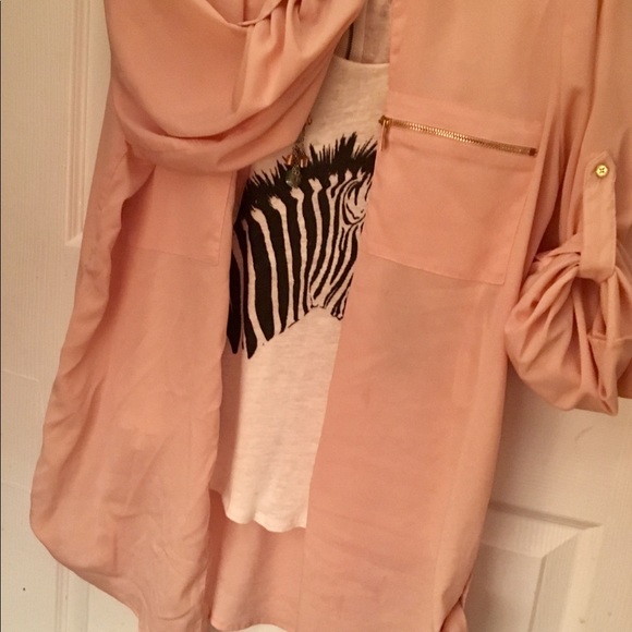 Calvin Klein coral blouse woman’s NWOT - Picture 1 of 4